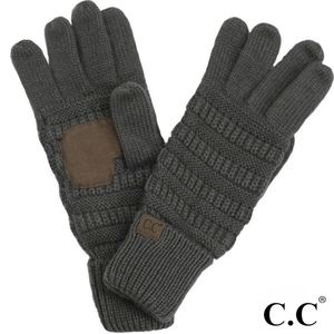 C.C Smart Touch Gloves Dark Melange Grey